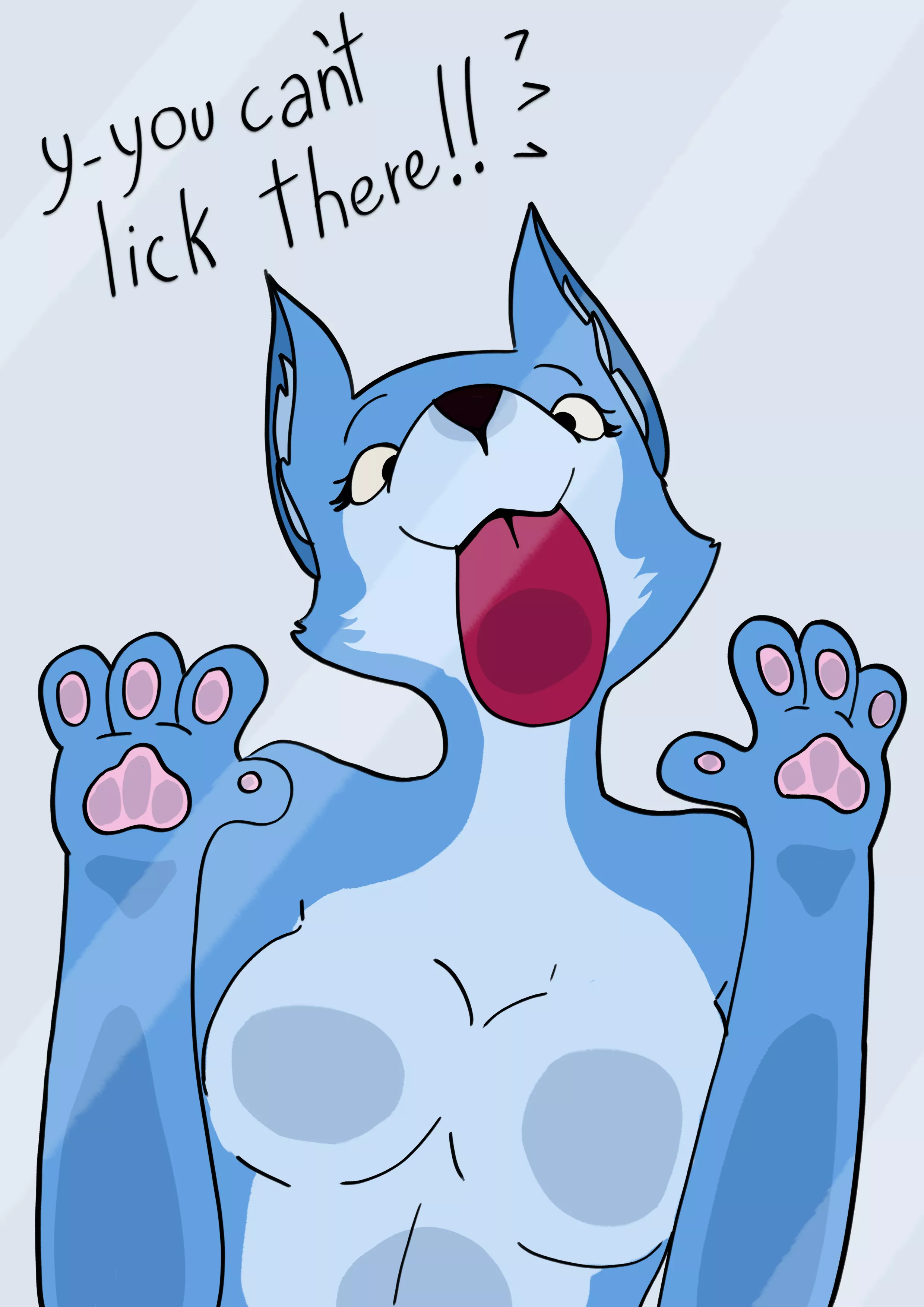 [Q] (YCH!!) POV: Your screen is being blep by a silly cutie one :9