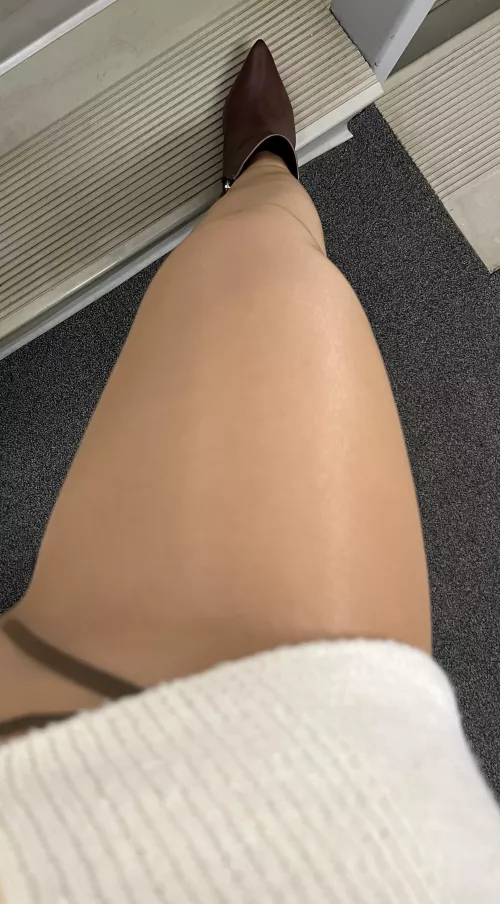 Quick check in the stairwell at work