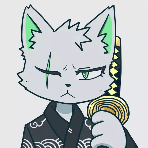 samurai cat 🐱 - art by me @shifugumi