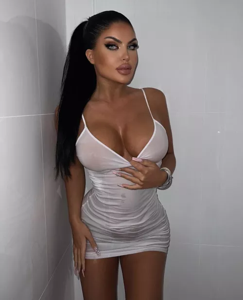 She wants to leave the dress on while taking a shower