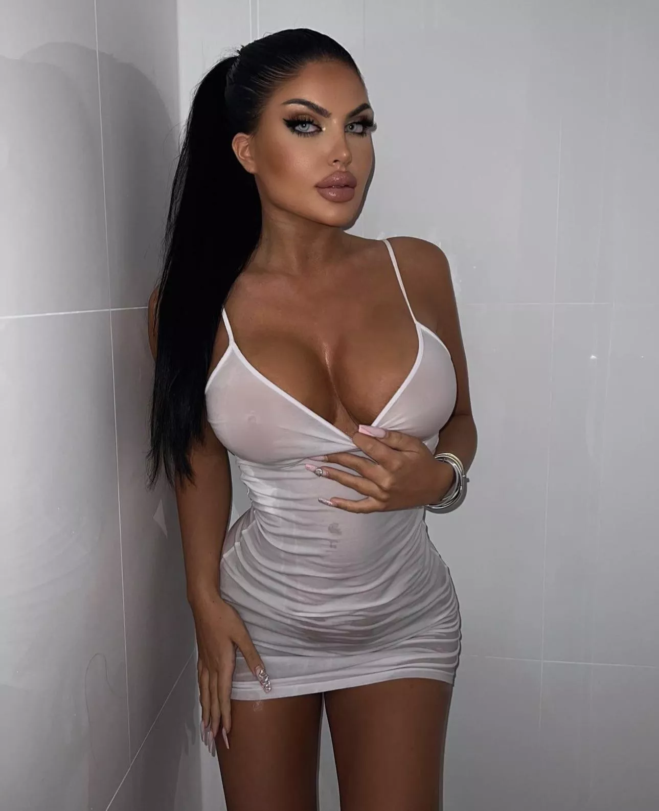 She wants to leave the dress on while taking a shower