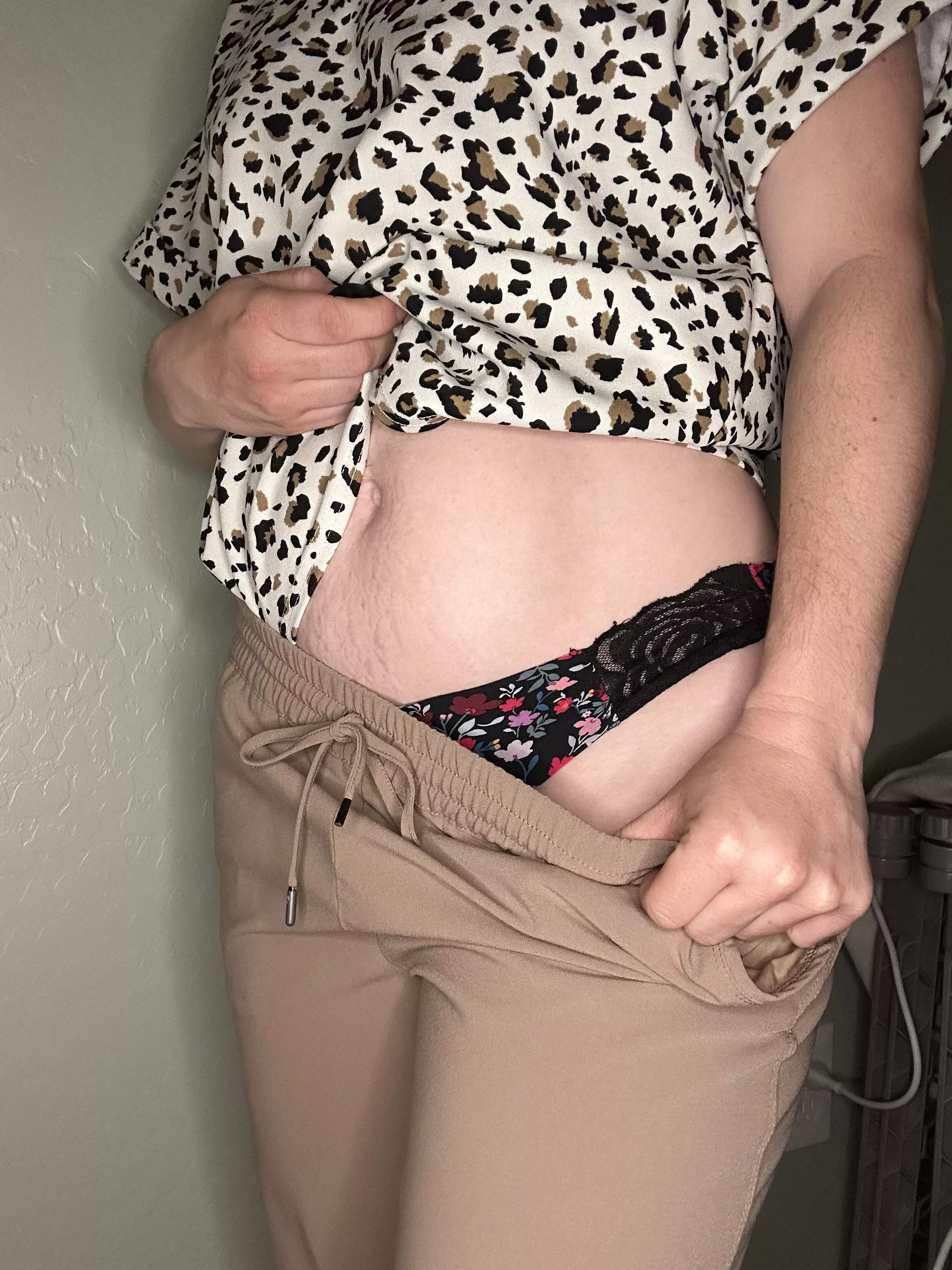 Sneak peek of [mrs] panty choice for the day.