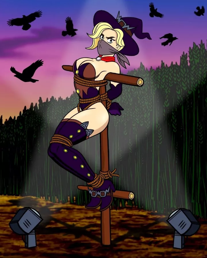 Strung up as a Scarecrow