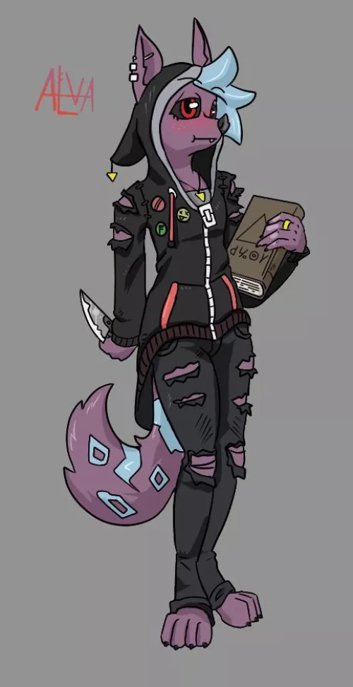 This is Alva, she training to be a necromancer - art is by me