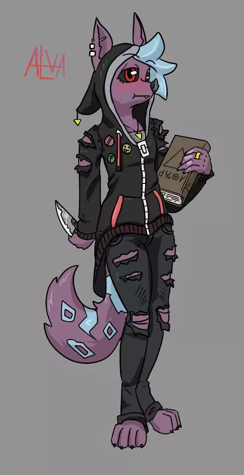 This is Alva, she training to be a necromancer - art is by me