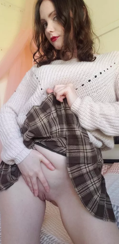 Without panties, you have complete access to my pussy