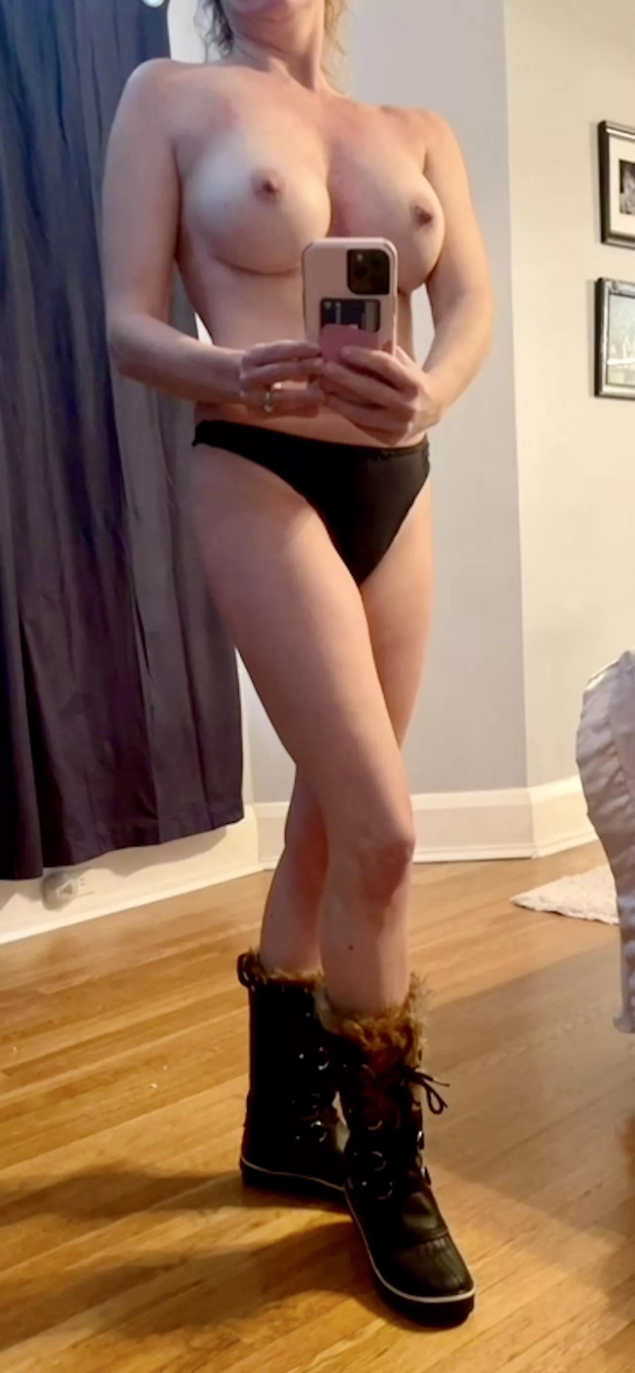 Would you fuck a 42 year old if I wore these goofy snow boots?