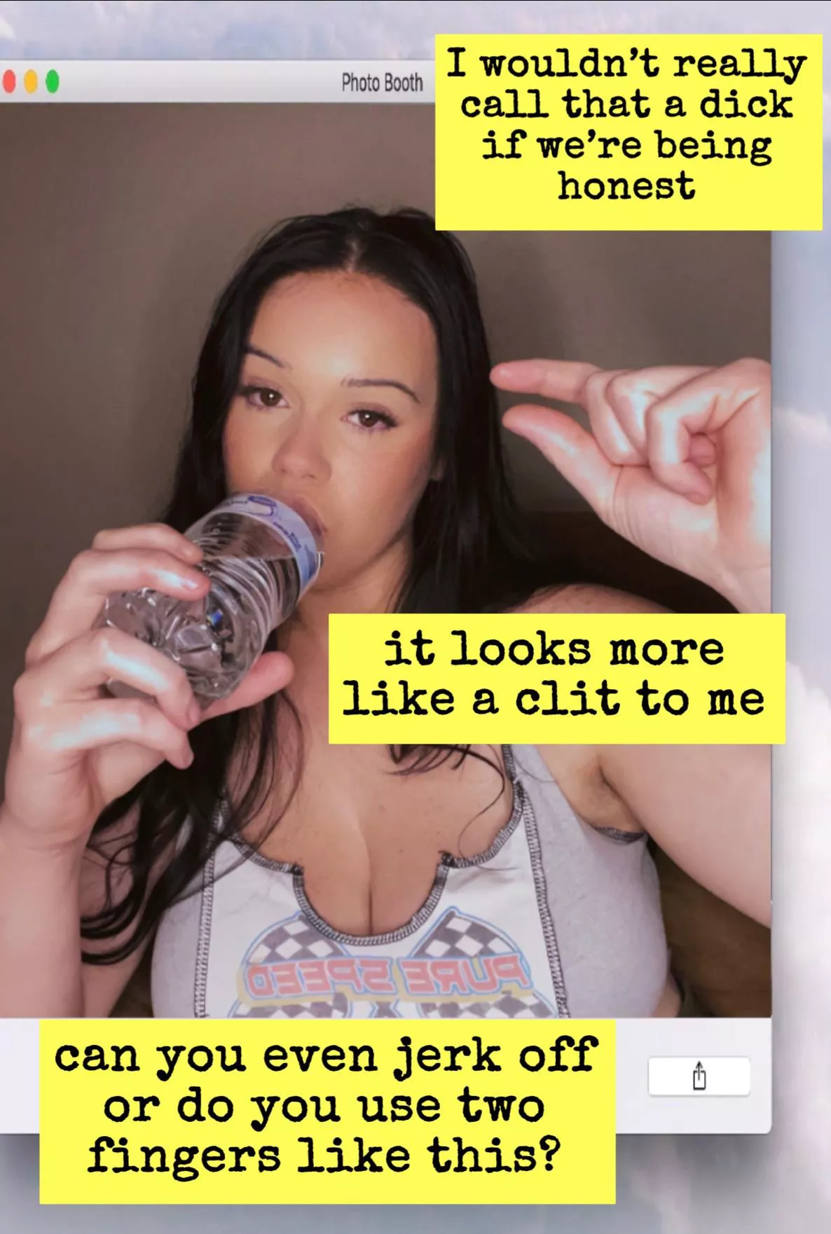 you’re not a real man with that tiny shrimp 🤣