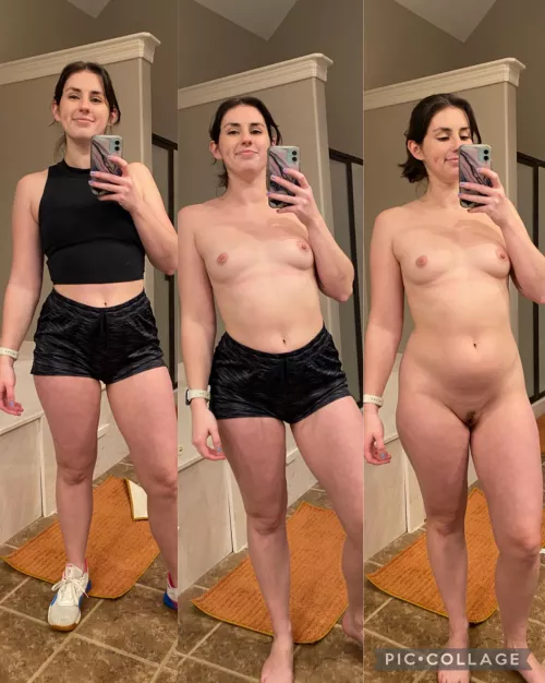 A little post workout strip session.