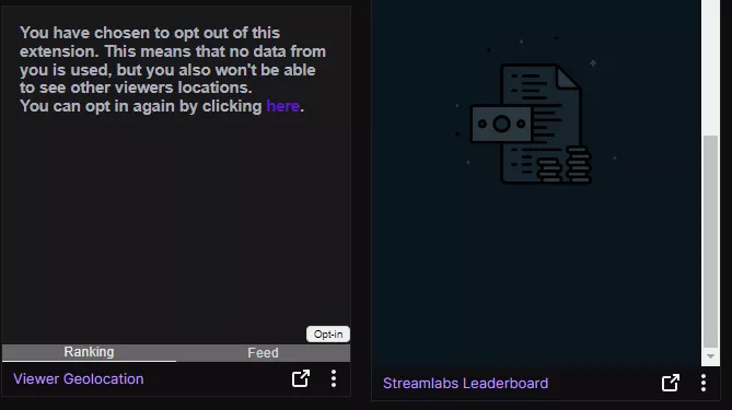 Anyone know how to block these extensions under streams in the panels? I used to have something that blocked these but I reinstalled windows and now I can't find it.