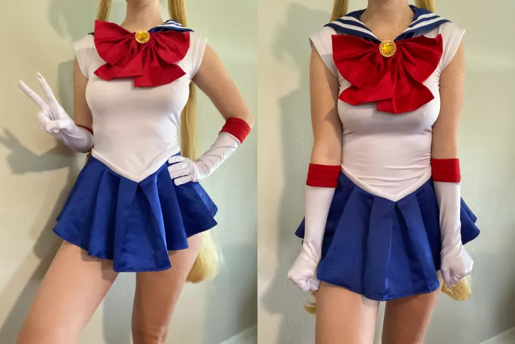 Before and after calling Usagi a 