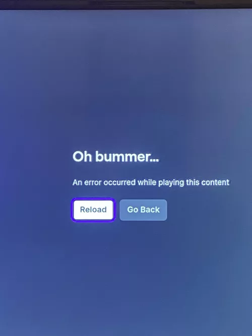 Constantly getting this error while using twitch on an amazon TV. Any fixes?