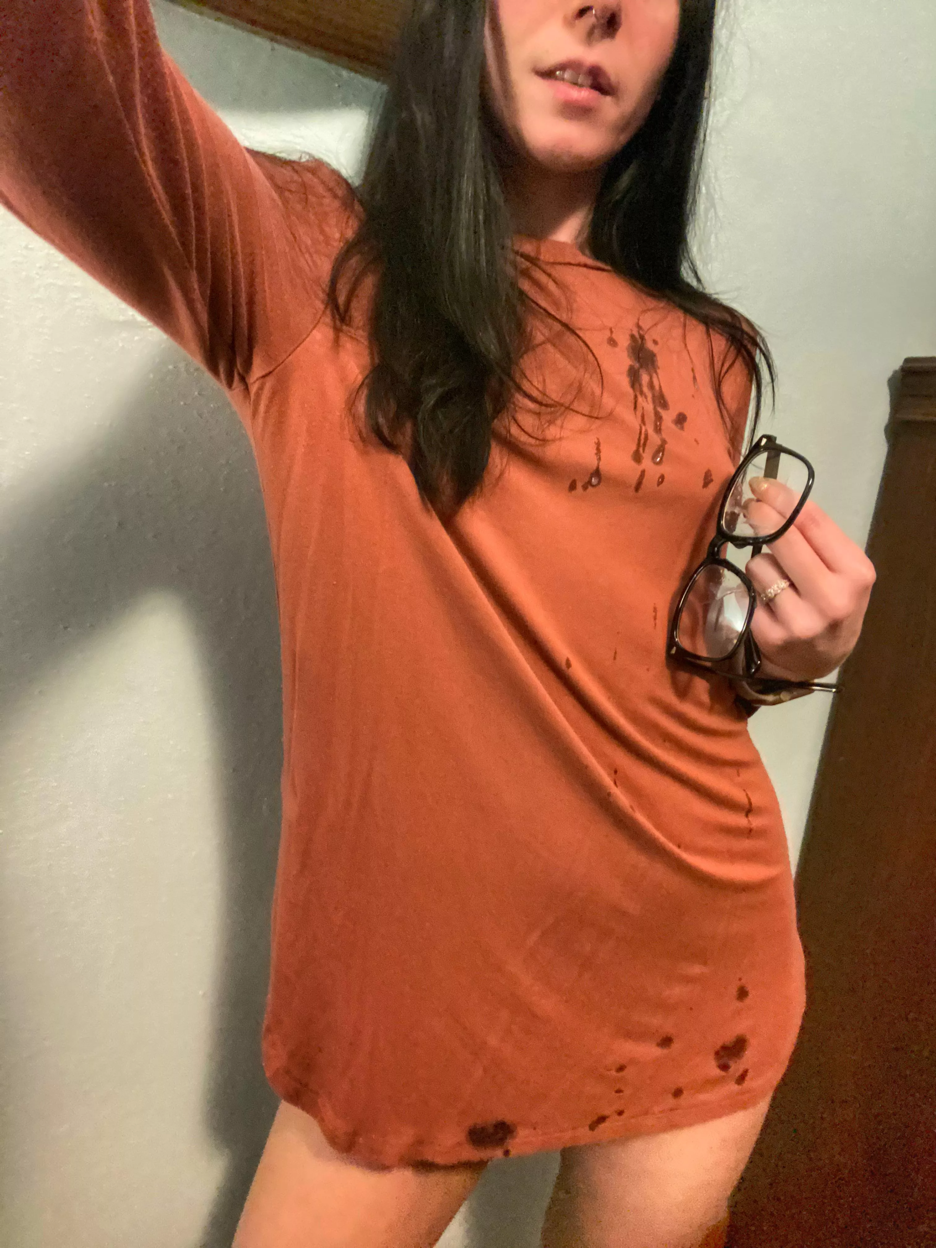 Covered my top… and face but I already wiped that off 🙃 (f) OC