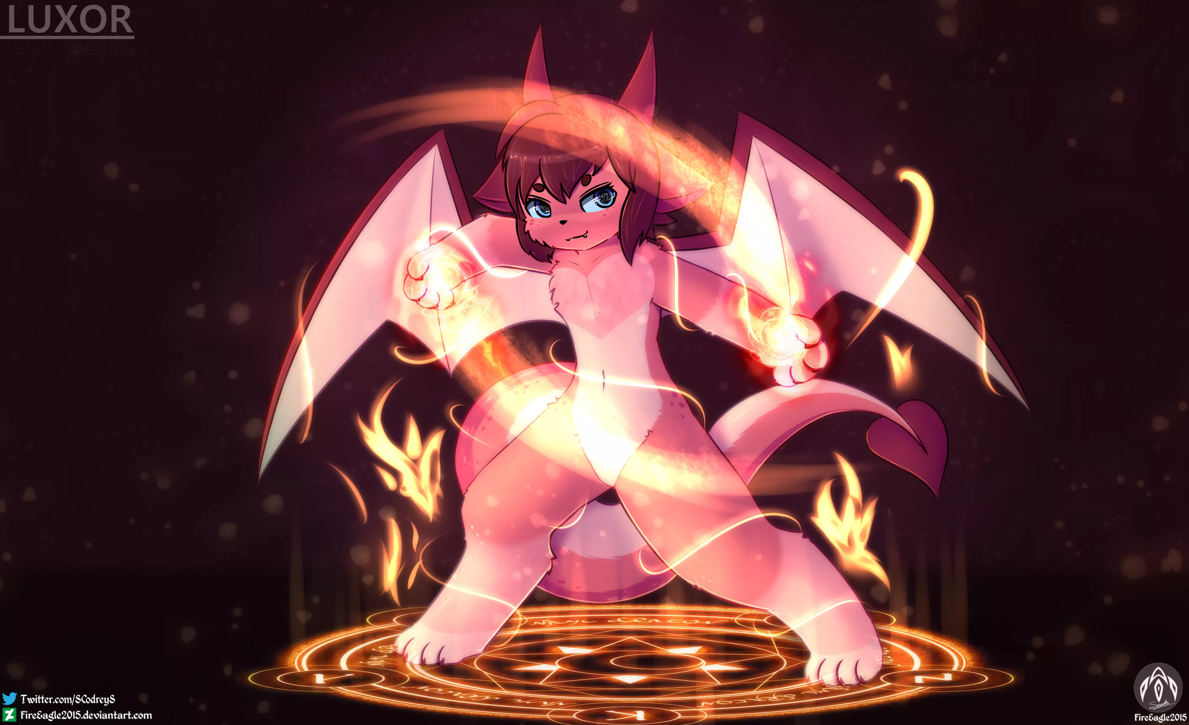 Flaming Dragon [Fan Art] (Art by me @SCodreyS on Twitter)