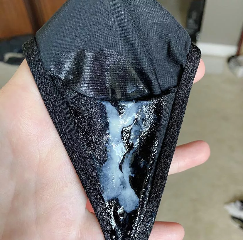 Fresh wet creamy panties! *all my cum!*