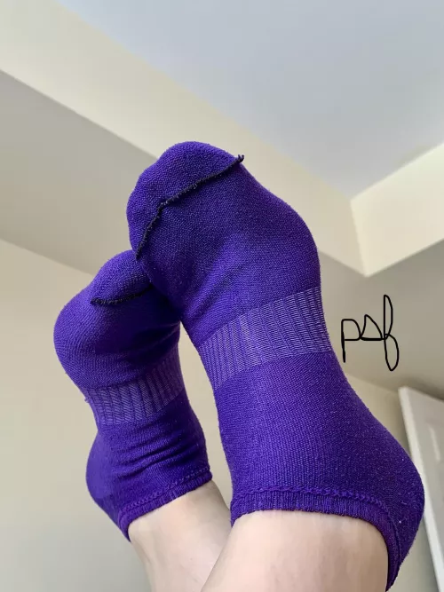 Get up close with my new purple socks 😍😜