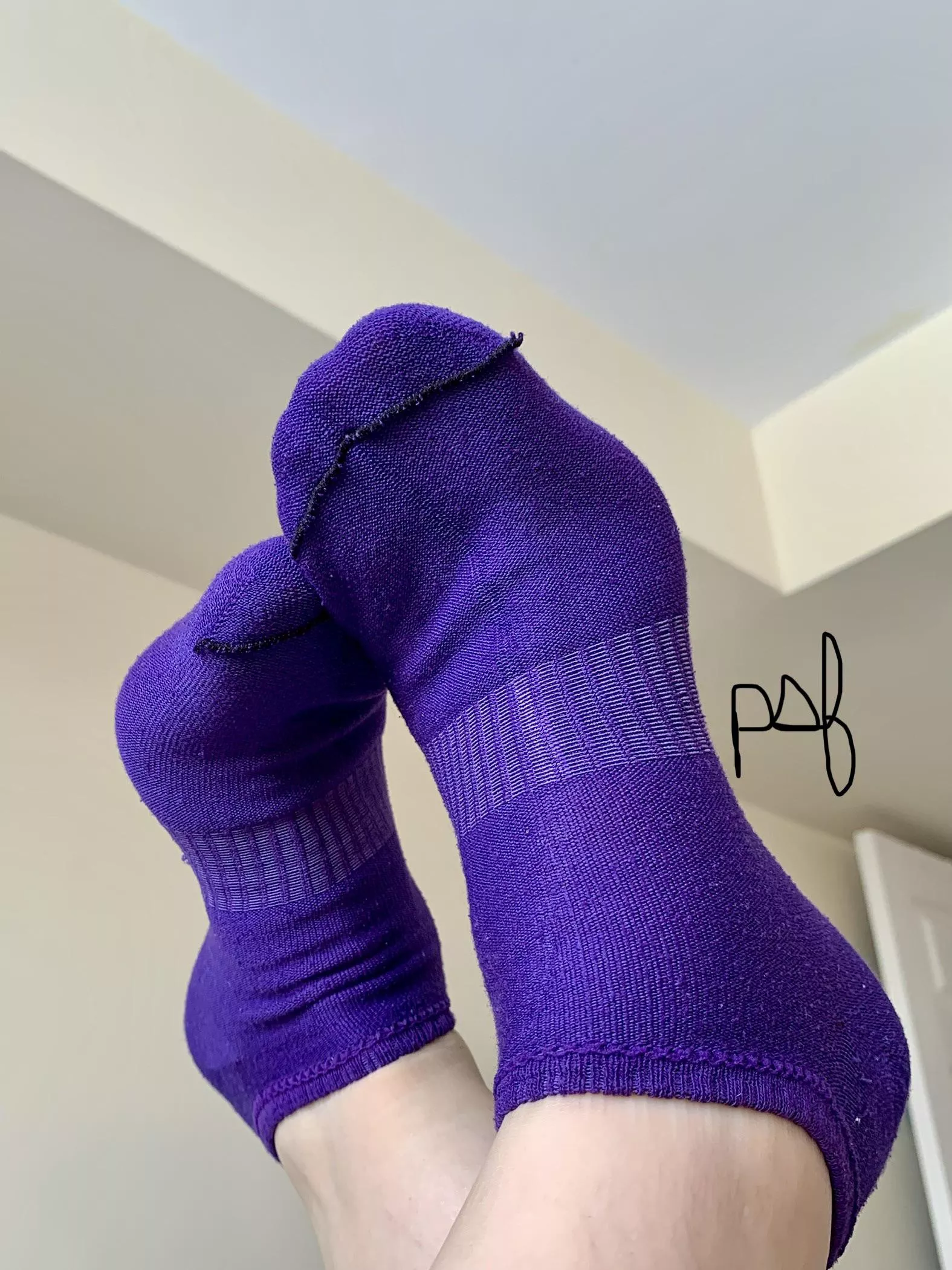 Get up close with my new purple socks 😍😜