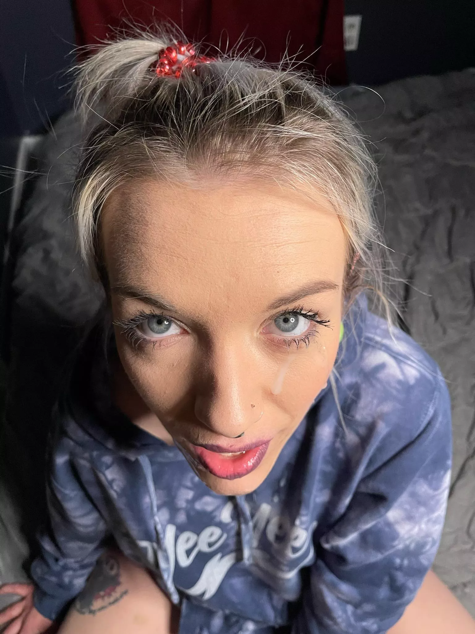 Glad my hair was up for that shot 😏