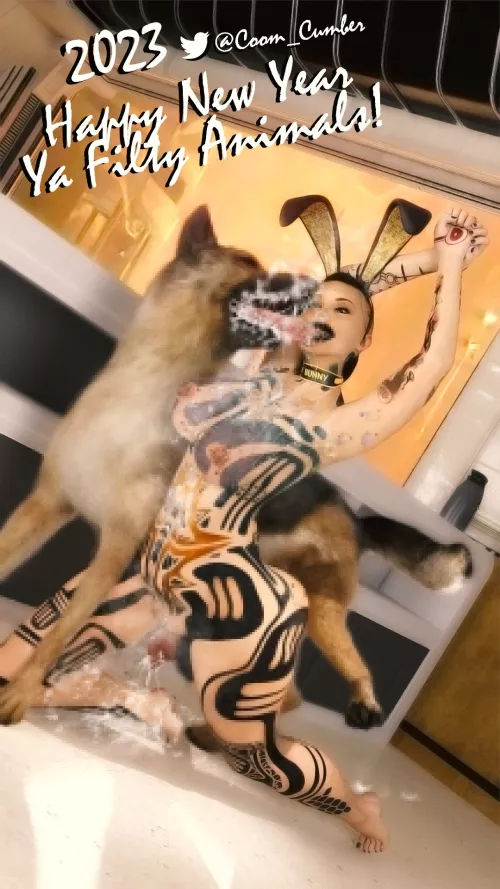 Happy New Year! Ya filthy animals! (Coom Cumber)