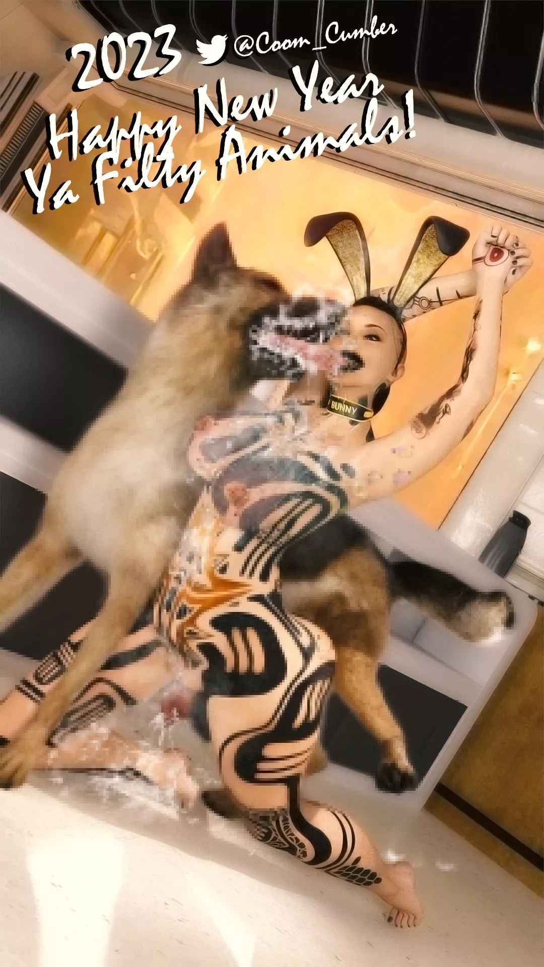 Happy New Year! Ya filthy animals! (Coom Cumber)