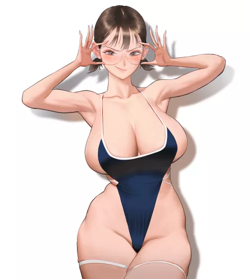 Highleg Swimsuit Confidence (Wonbin lee) [Original]