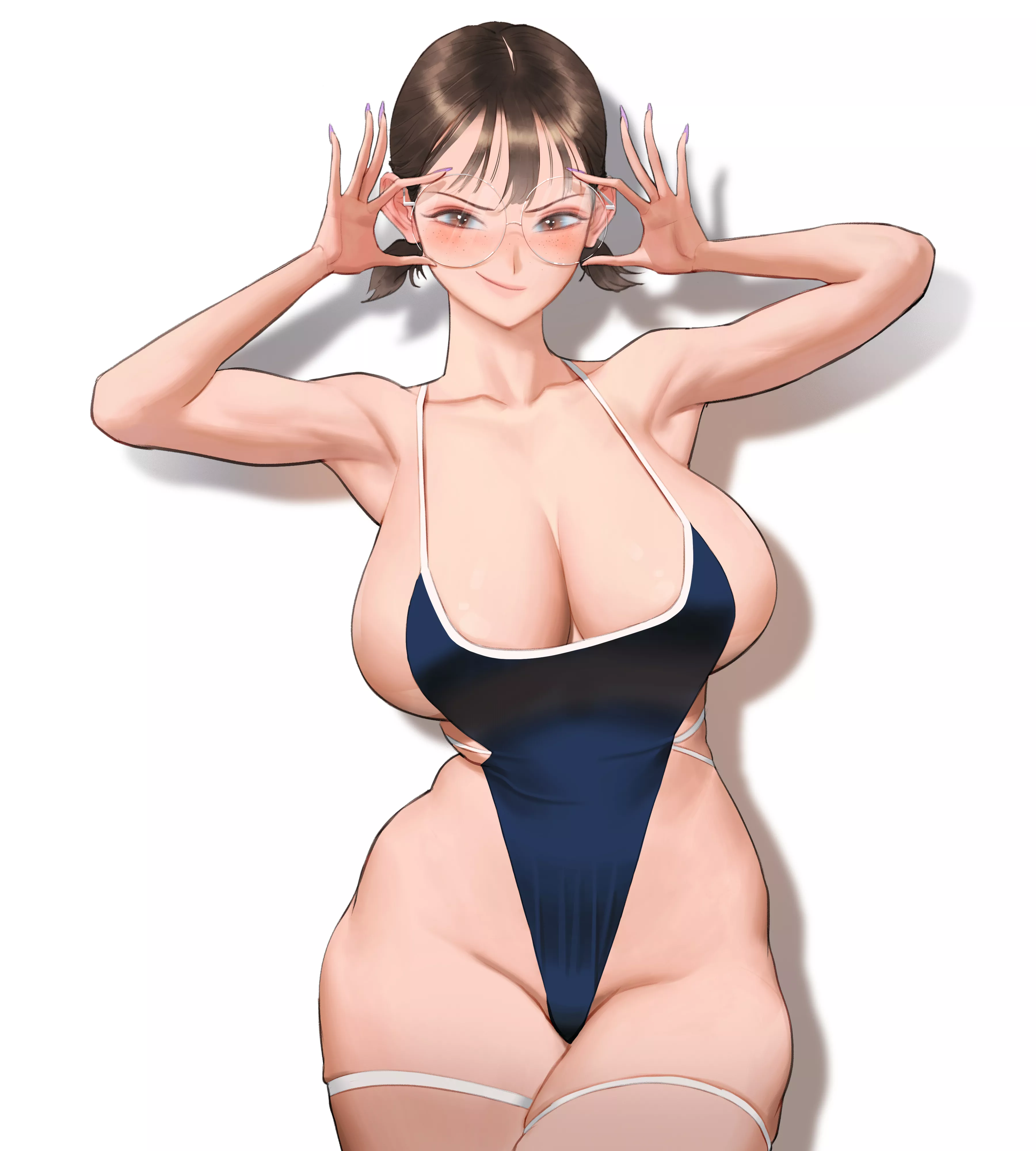 Highleg Swimsuit Confidence (Wonbin lee) [Original]