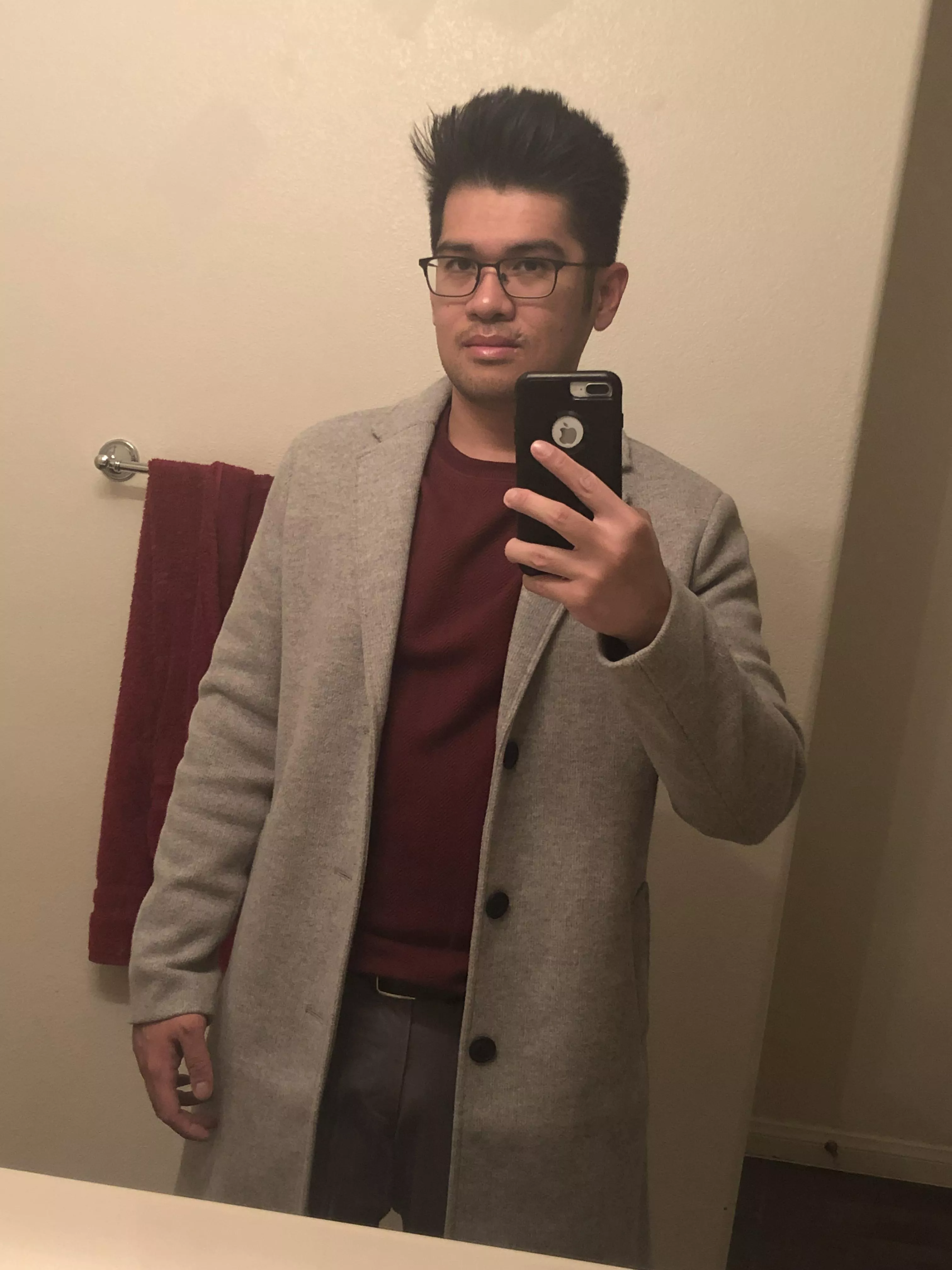 Love this color scheme. Inspired by Kiryu’s outfit from “Yakuza,” winter edition.