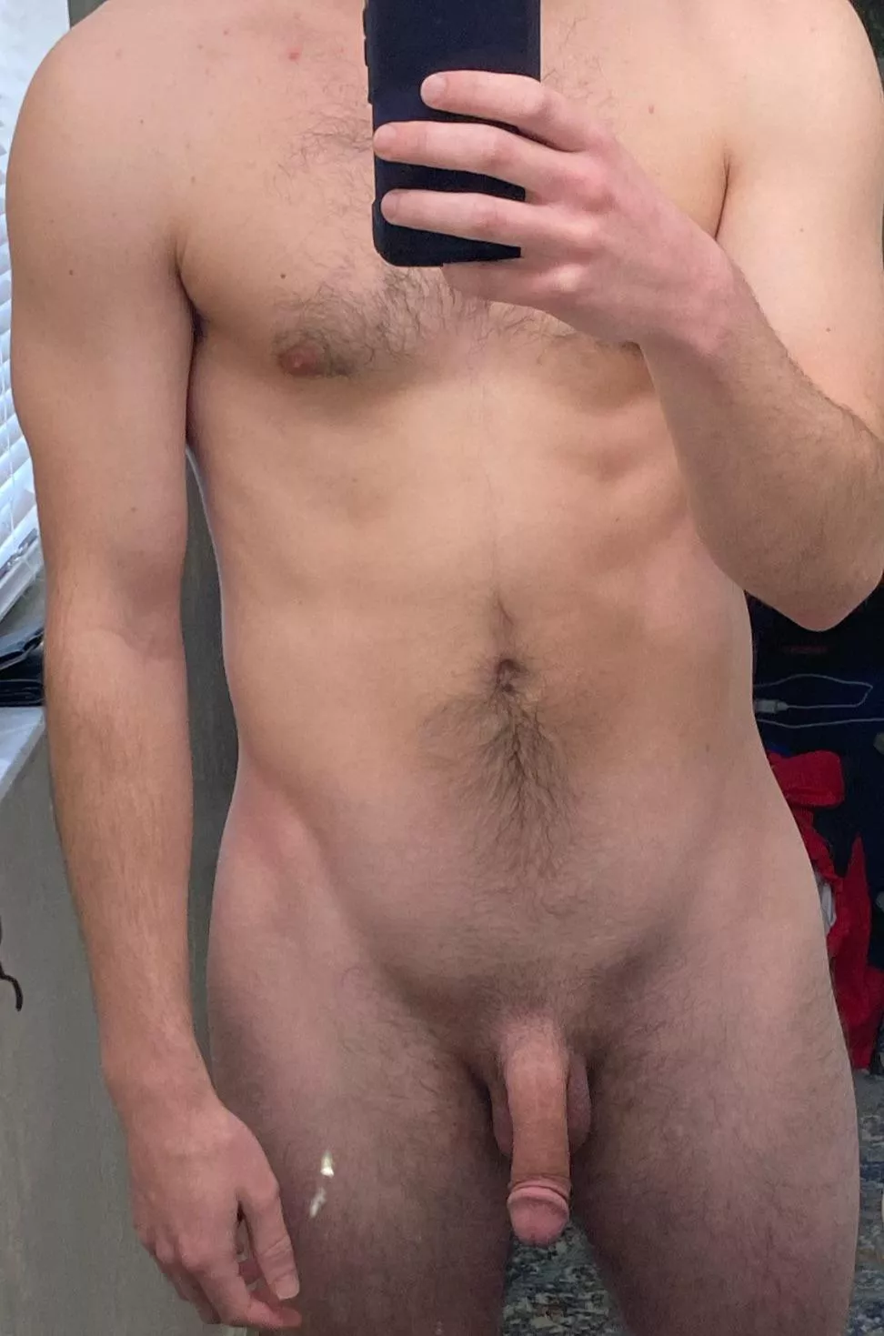 M 22, 150 lbs, 5’9”. Little birthday nude for you.