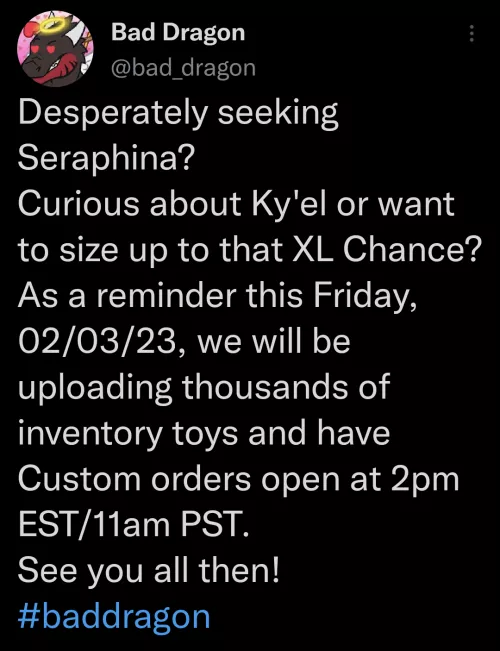 MARK YOUR CALENDERS CUSTOMS ARE OPENING FRIDAY