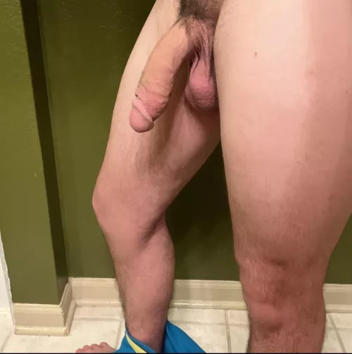 my cock at half mast