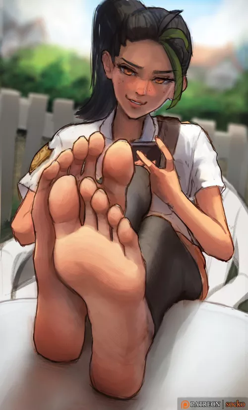 Nemona Barefoot (Socko) [Pokemon]