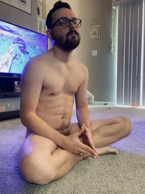 Pre yoga meditation always puts my mind in check. Unlocking my mental freedom.