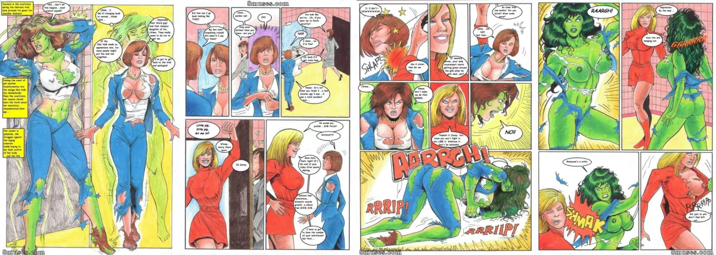 She Hulk bursting out (Manic) [Marvel]