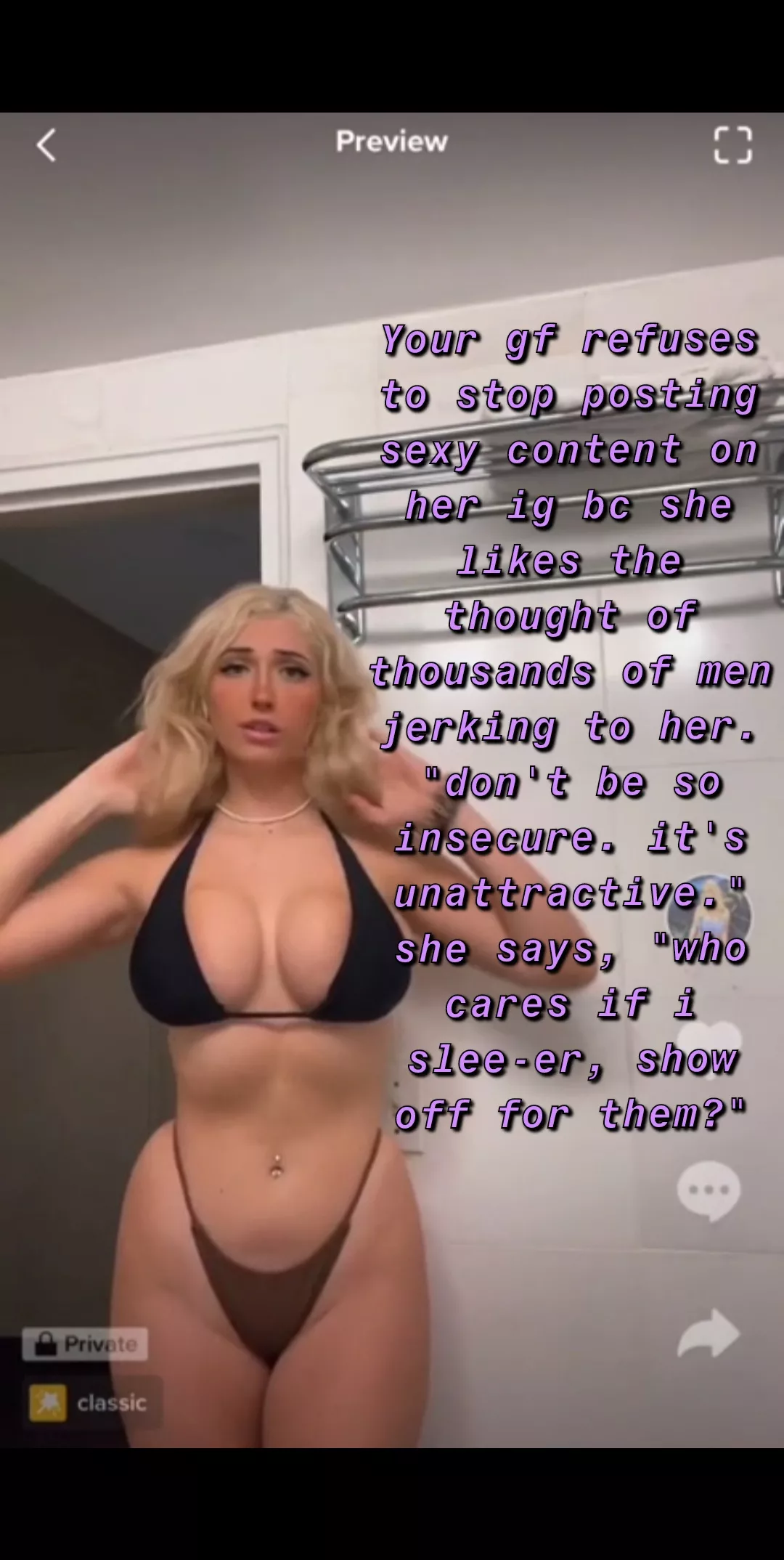 She's just having fun online