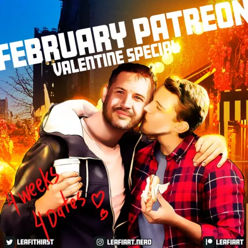 Spidey + Venom Valentine (@leafiart)