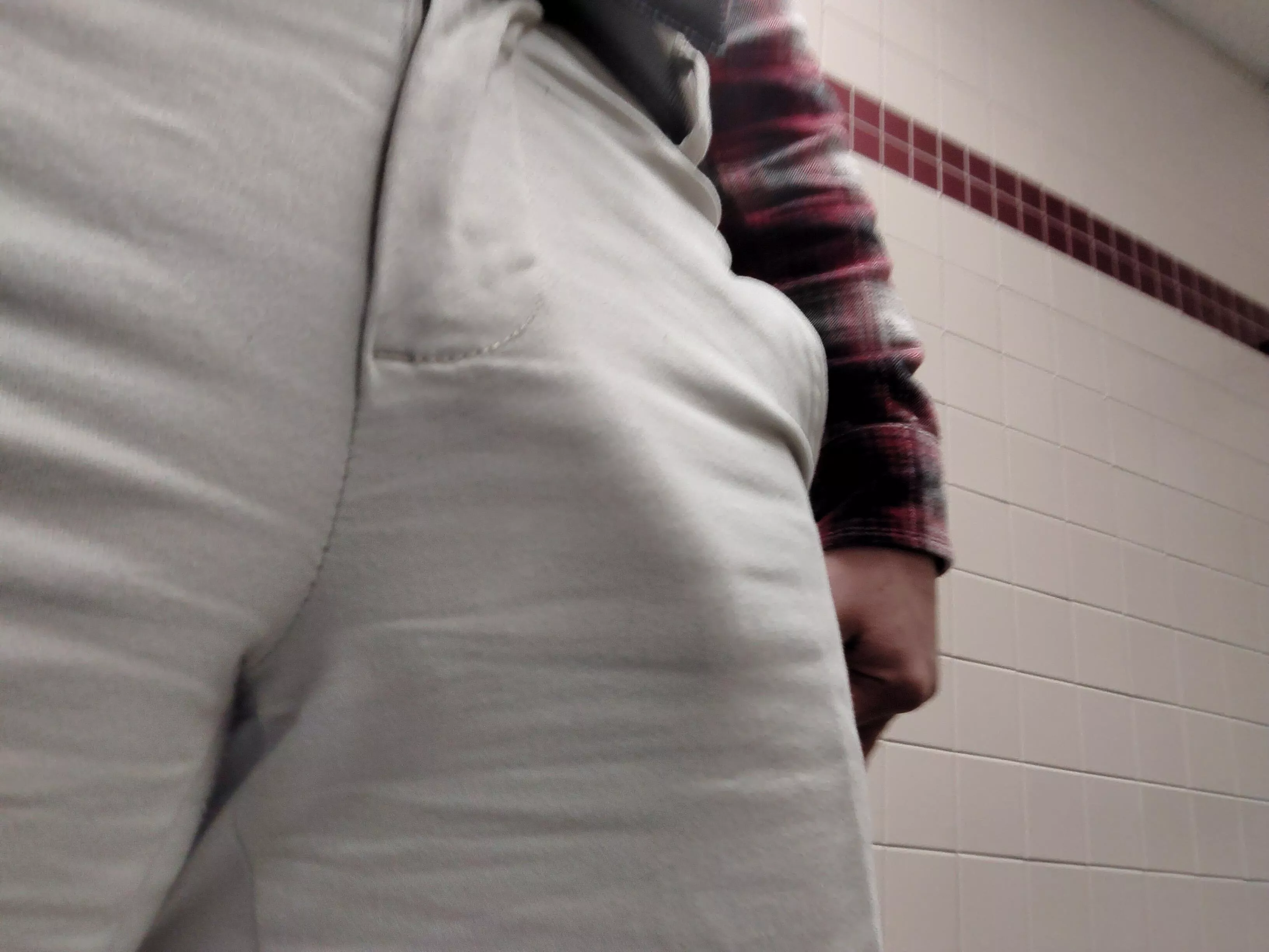 Those work pants are really constricting