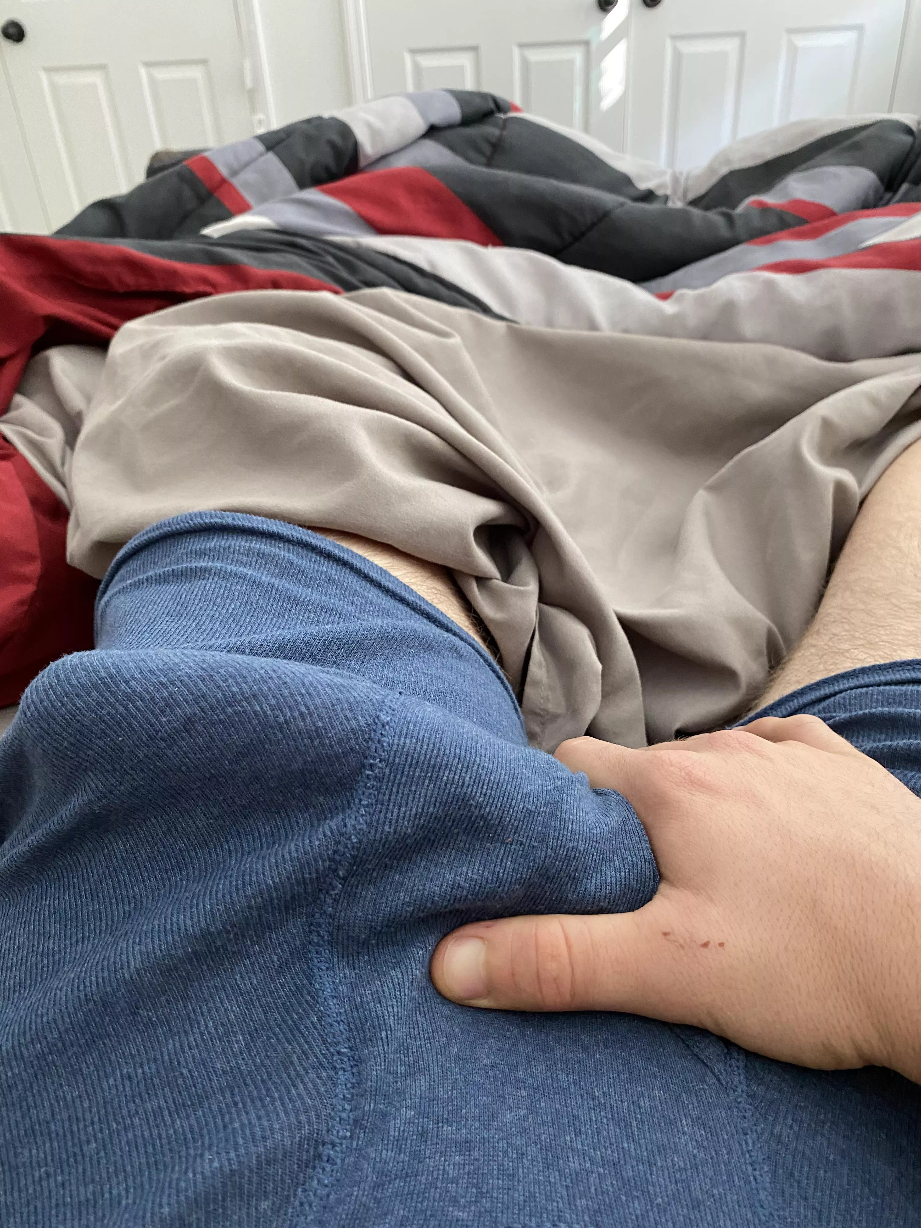 Waking up with morning wood and no one to help is the worst