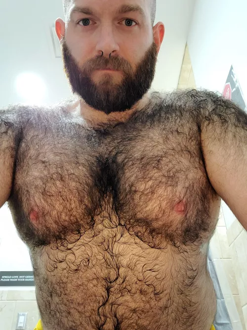 Want smothered in this hairy chest?