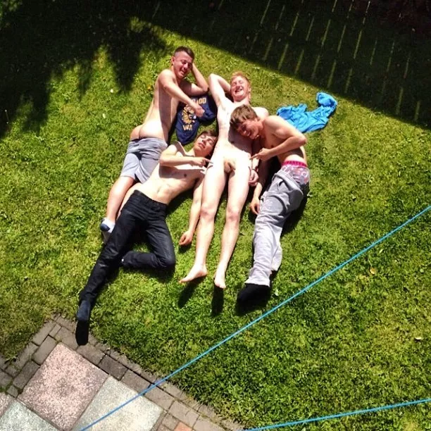 When you're out relaxing in the backyard with your pals