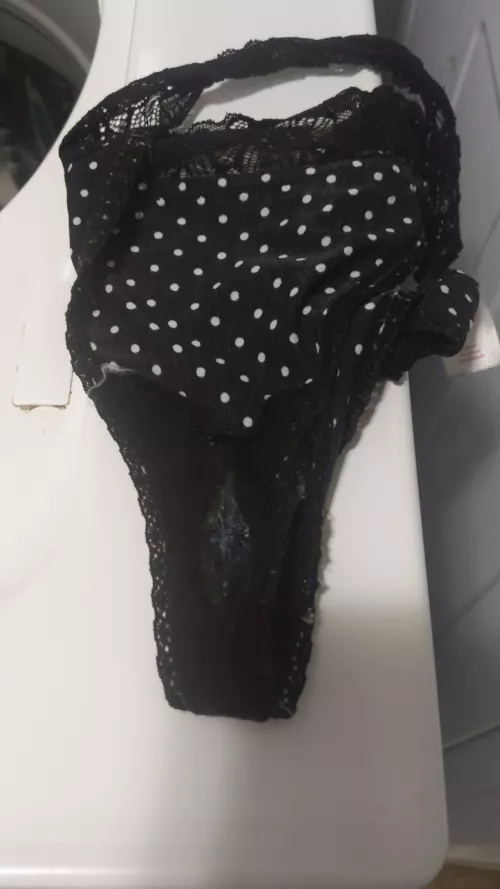 Wife's black thong