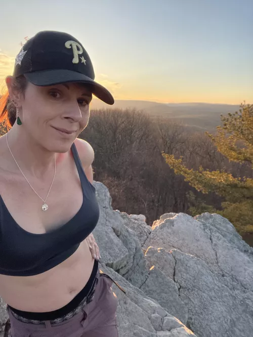 A sexy sports bra can almost compete with bare breasts…almost (41F)