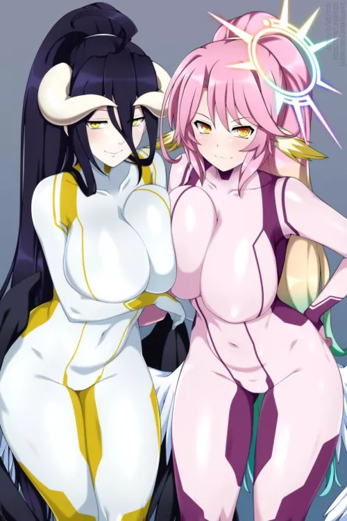 Albedo and Jibril [Overlord and No Game No Life]