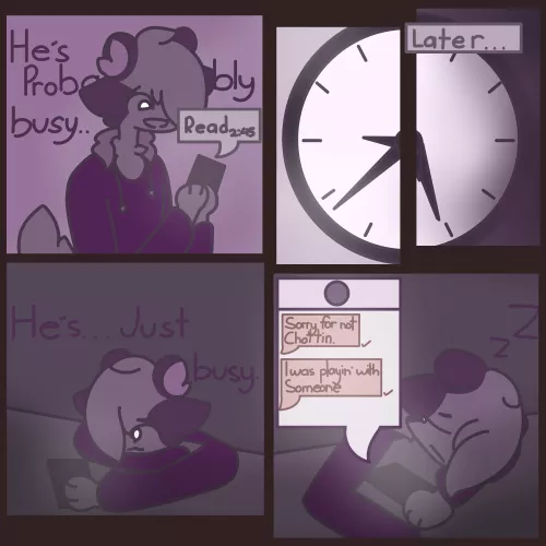 First post here, I tend to make sad stuffs as a coping mechanism - Art by me