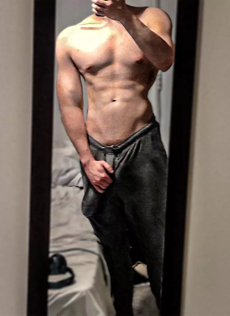 Grey sweatpants are a classic