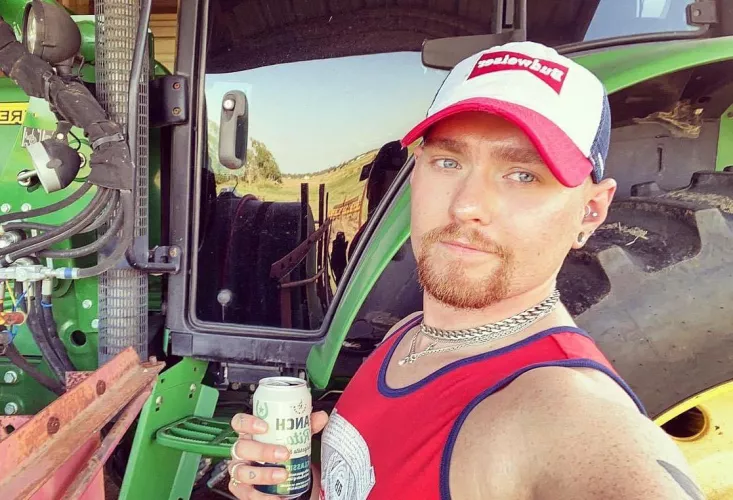He likes fashion. But he can also drink tequila and drive a tractor. Missing summers in Texas right now.