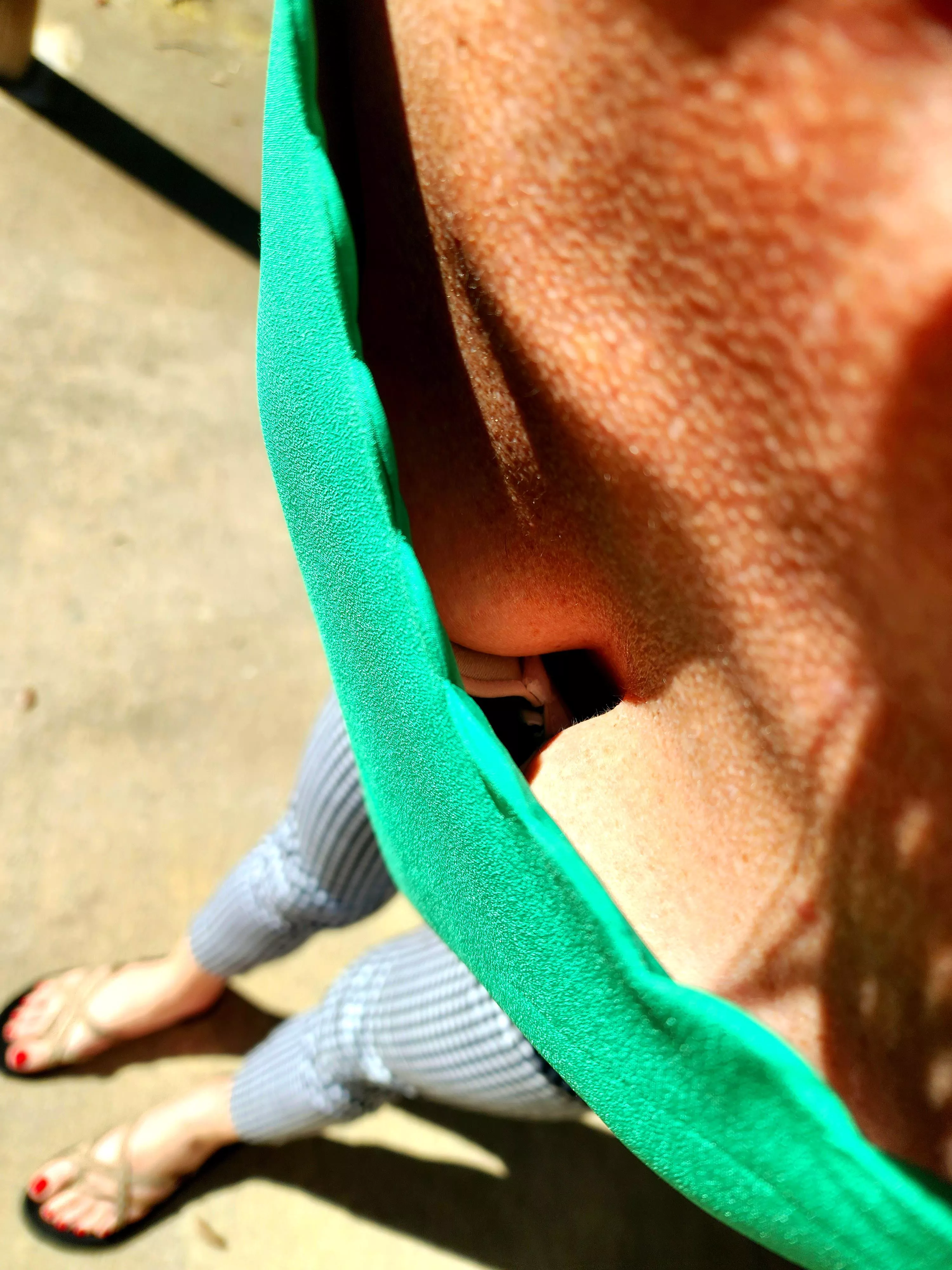 I love the warm weather.