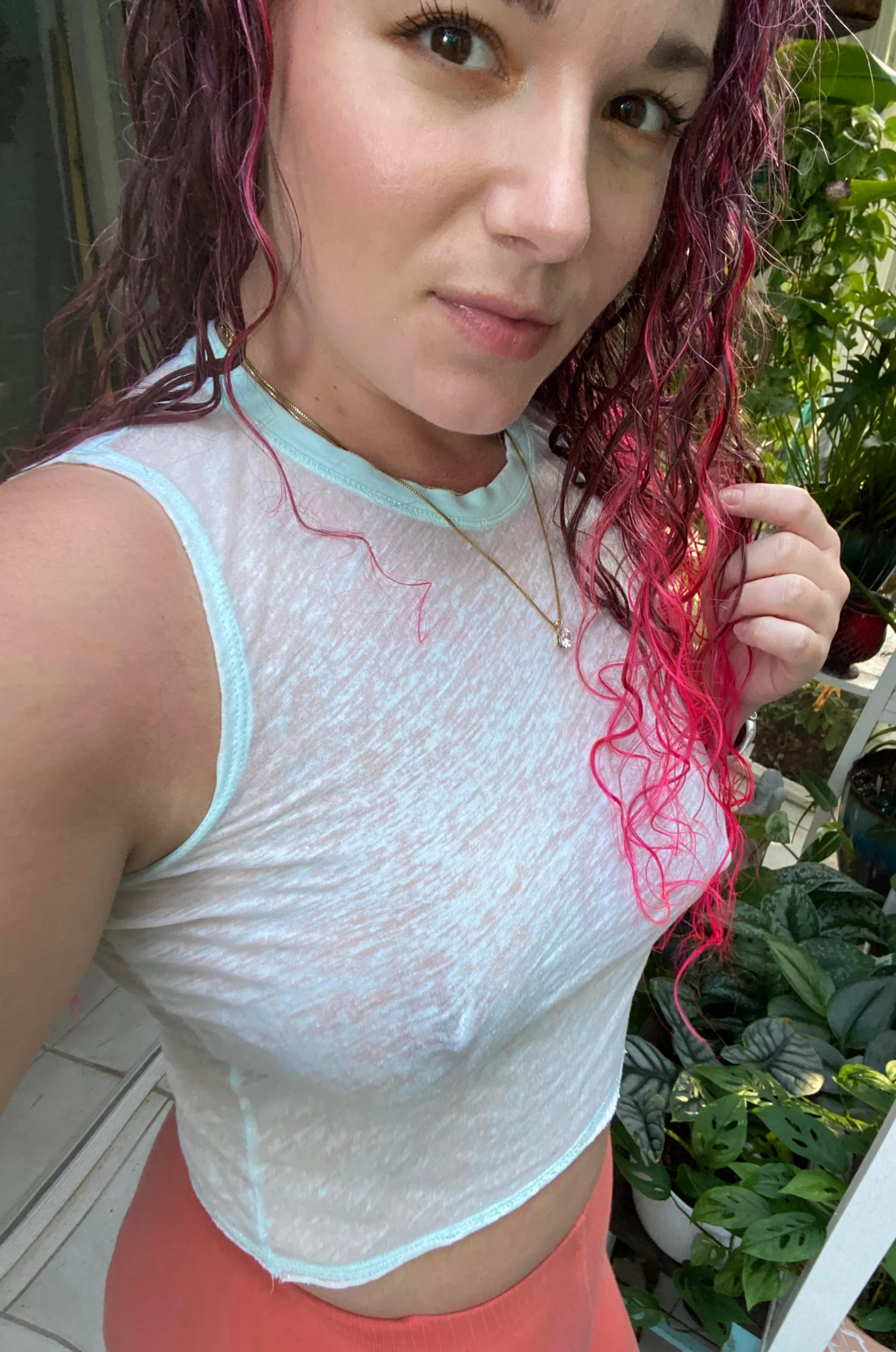 I'm a little disappointed at how not-sheer this shirt is.