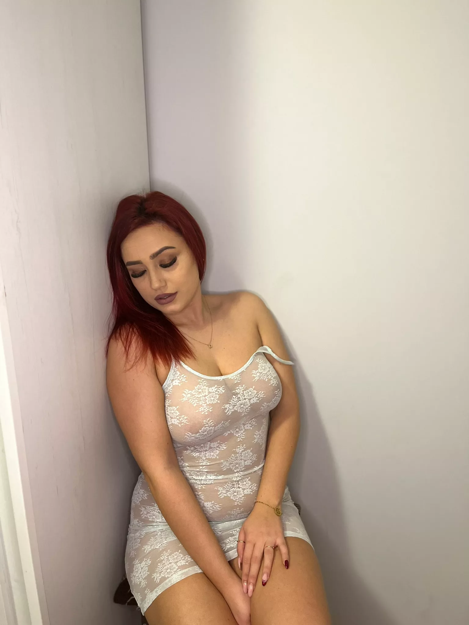 It's gonna take less time for you to take it off than it was for me to dress up