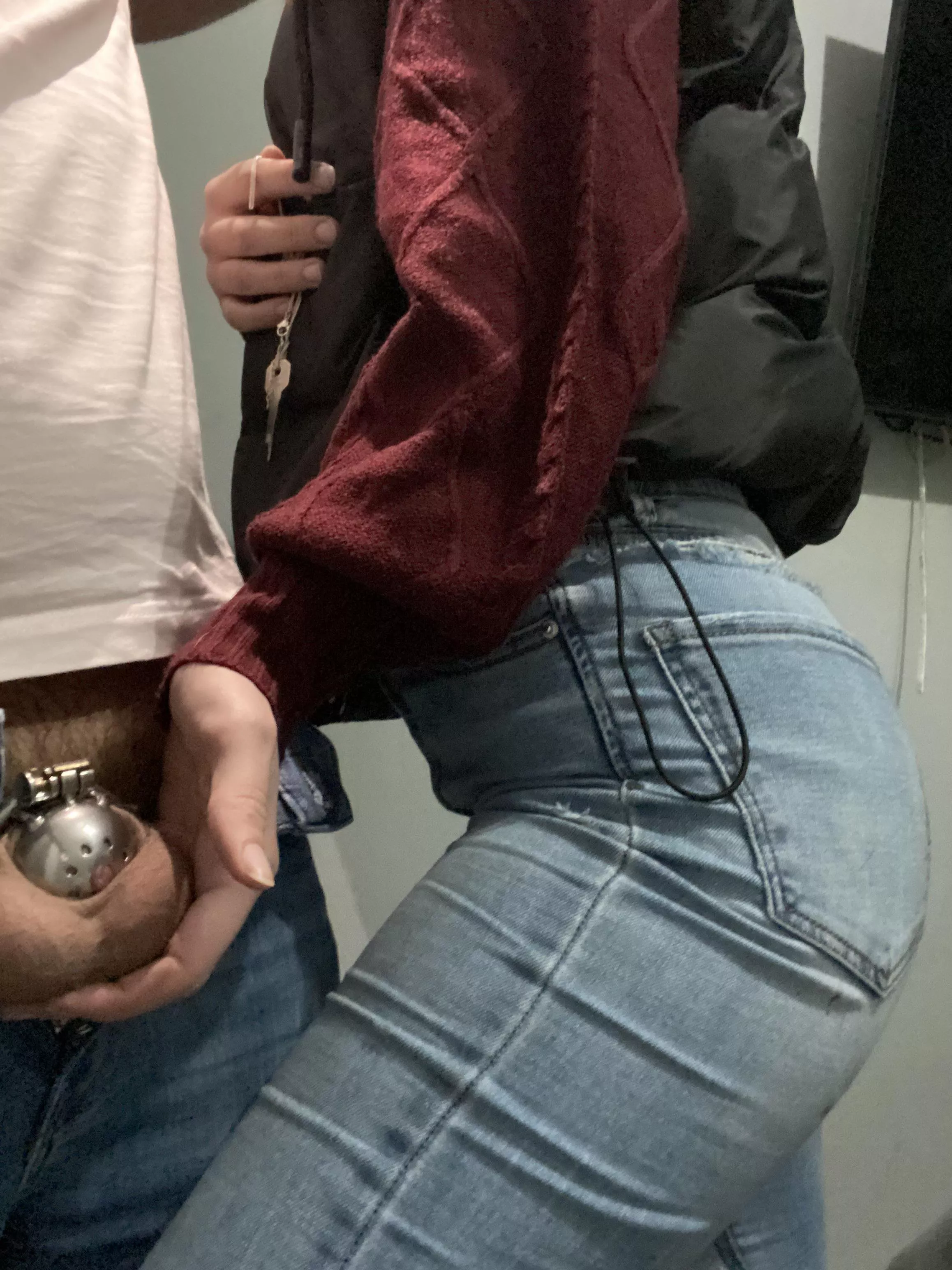 Kneel before me and be a good boy