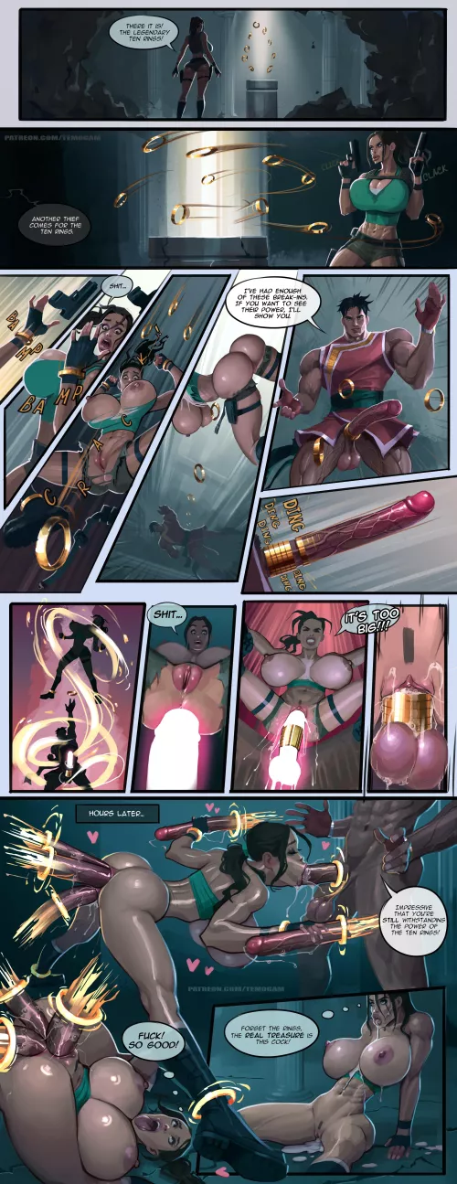 Lara Croft Takes On The Ten Rings (Temogam) [Tomb Raider/ Marvel]